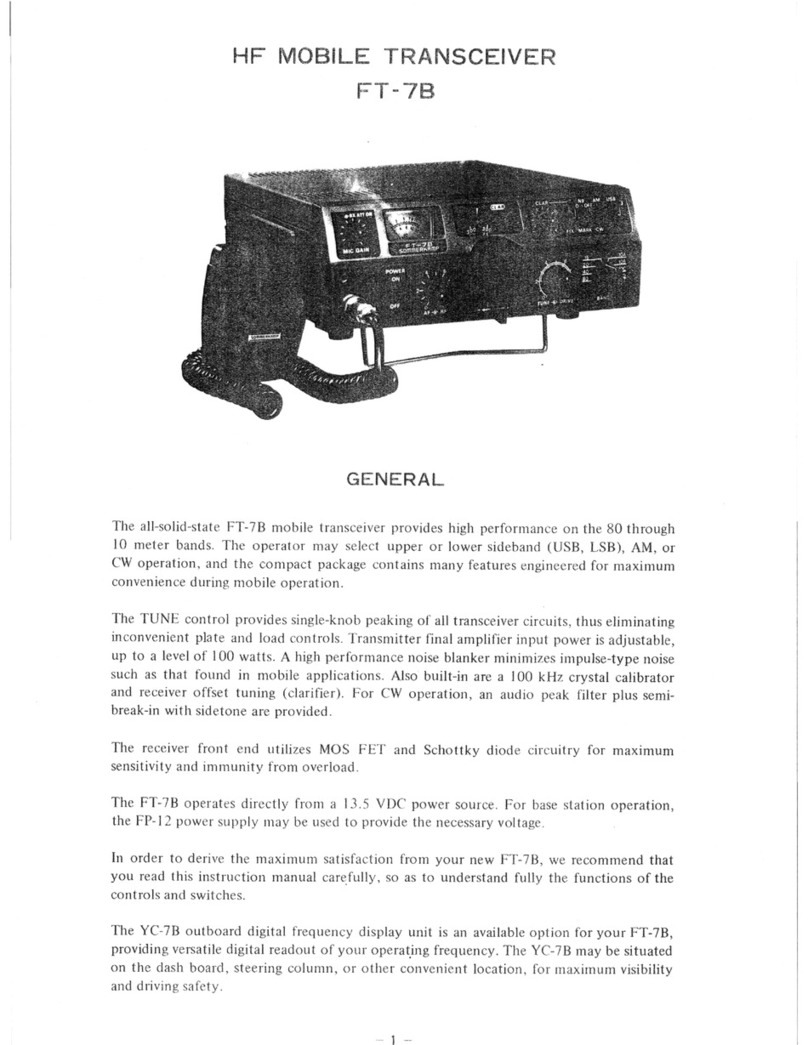Yaesu FT-7B User manual