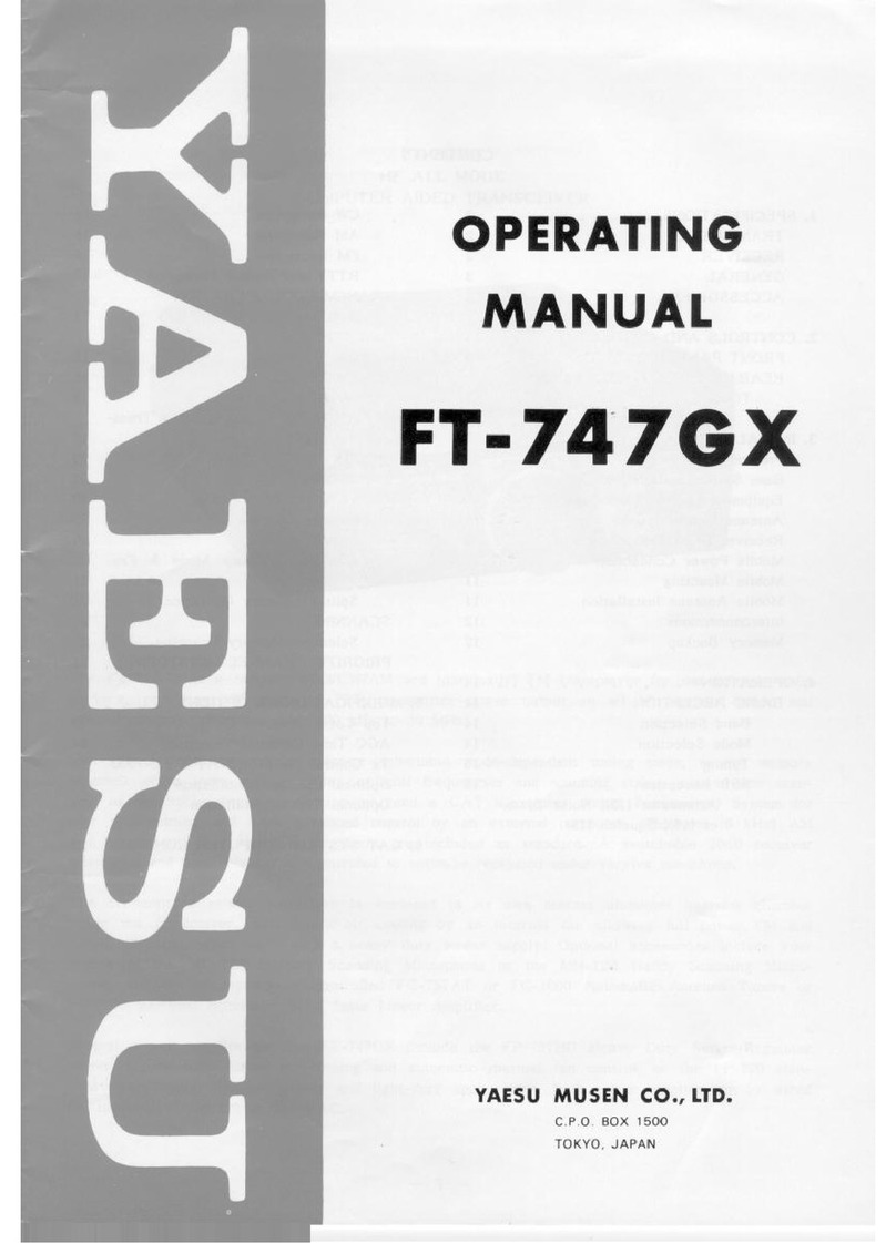 Yaesu FT-747GX User manual