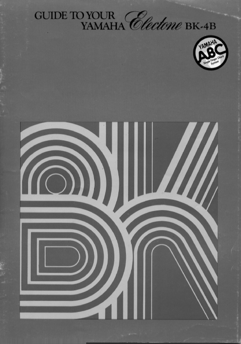 Yamaha Electone BK-4B User manual