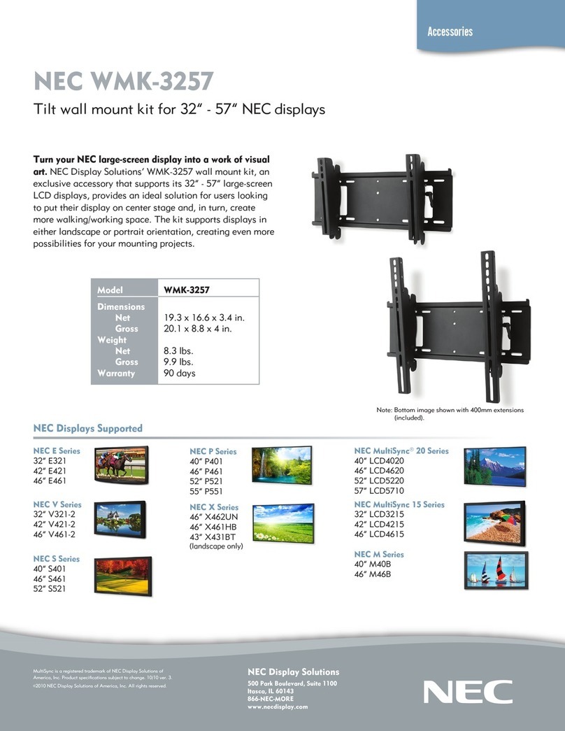 NEC MultiSync P521 specification