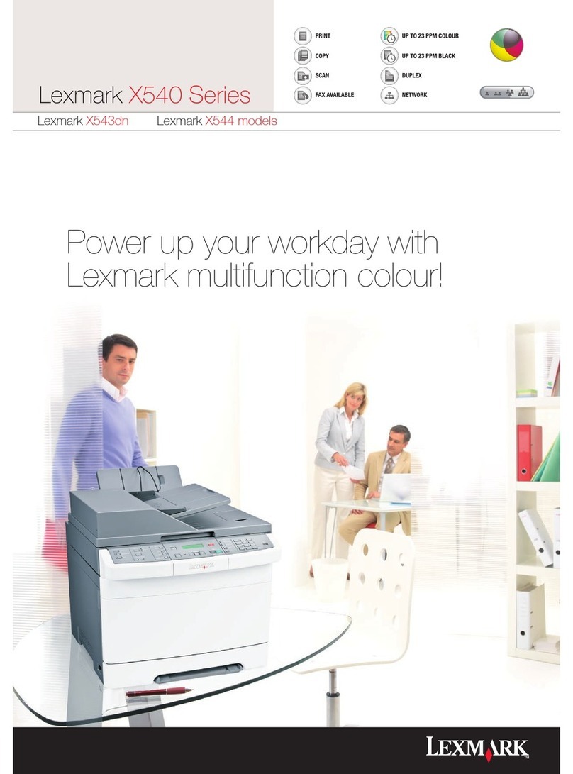 Lexmark X543DN User manual