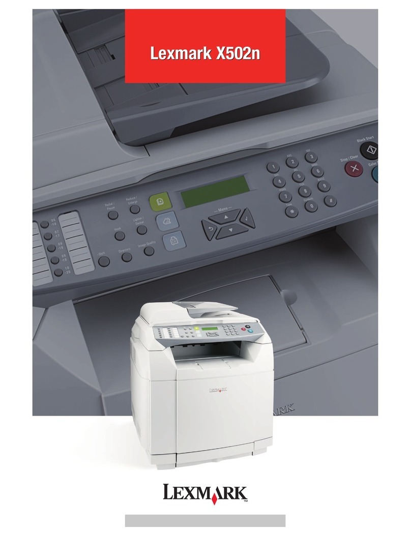 Lexmark X502N User manual