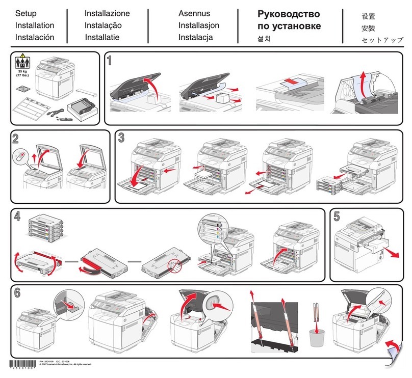 Lexmark 25C0010 - X 500n Color Laser Manual