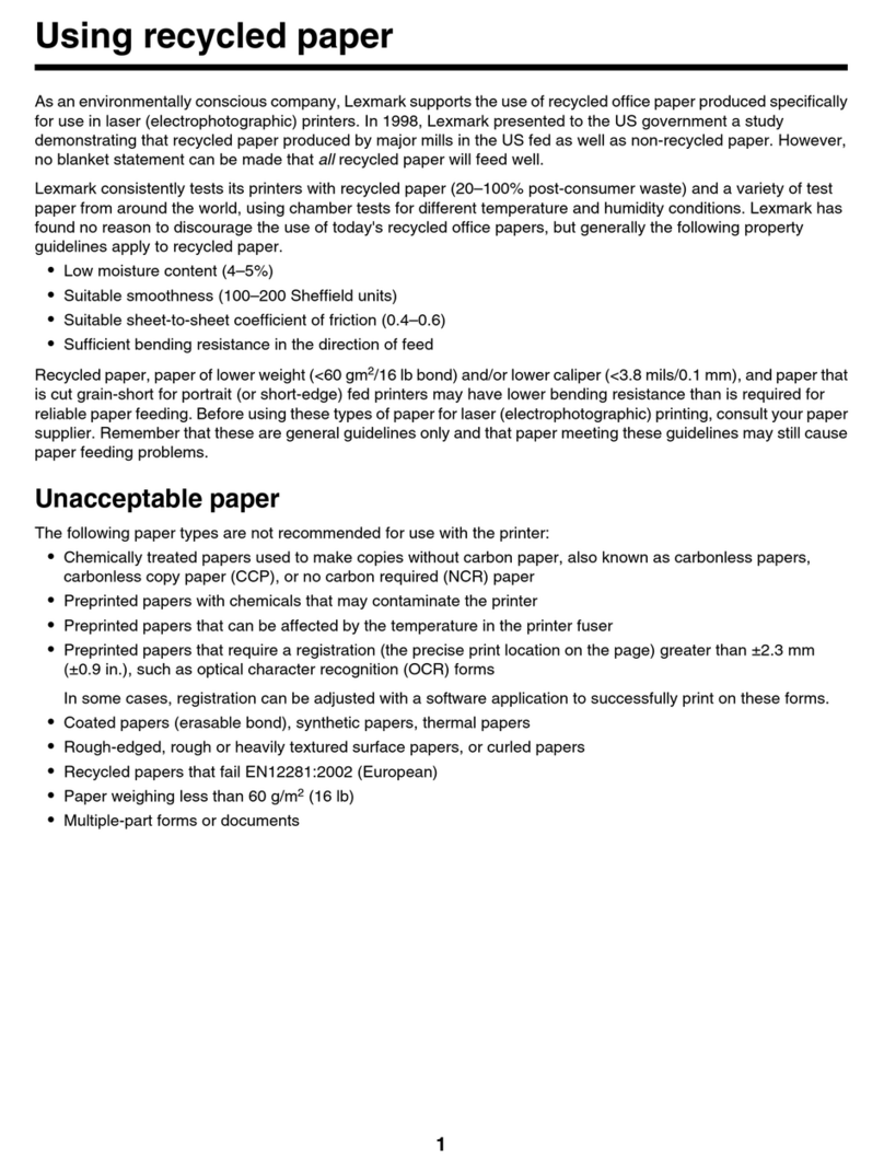 Lexmark 25C0010 - X 500n Color Laser Installation and operating instructions