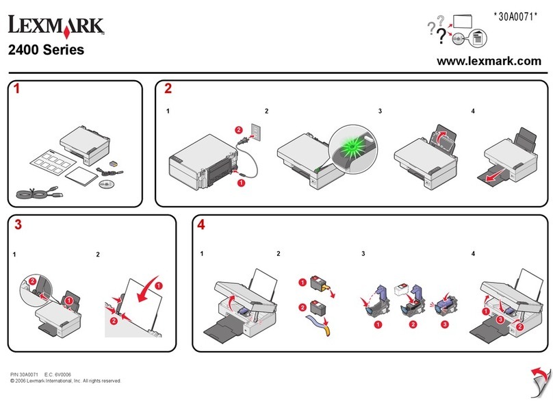 Lexmark 2470 - X Color Inkjet setup sheet