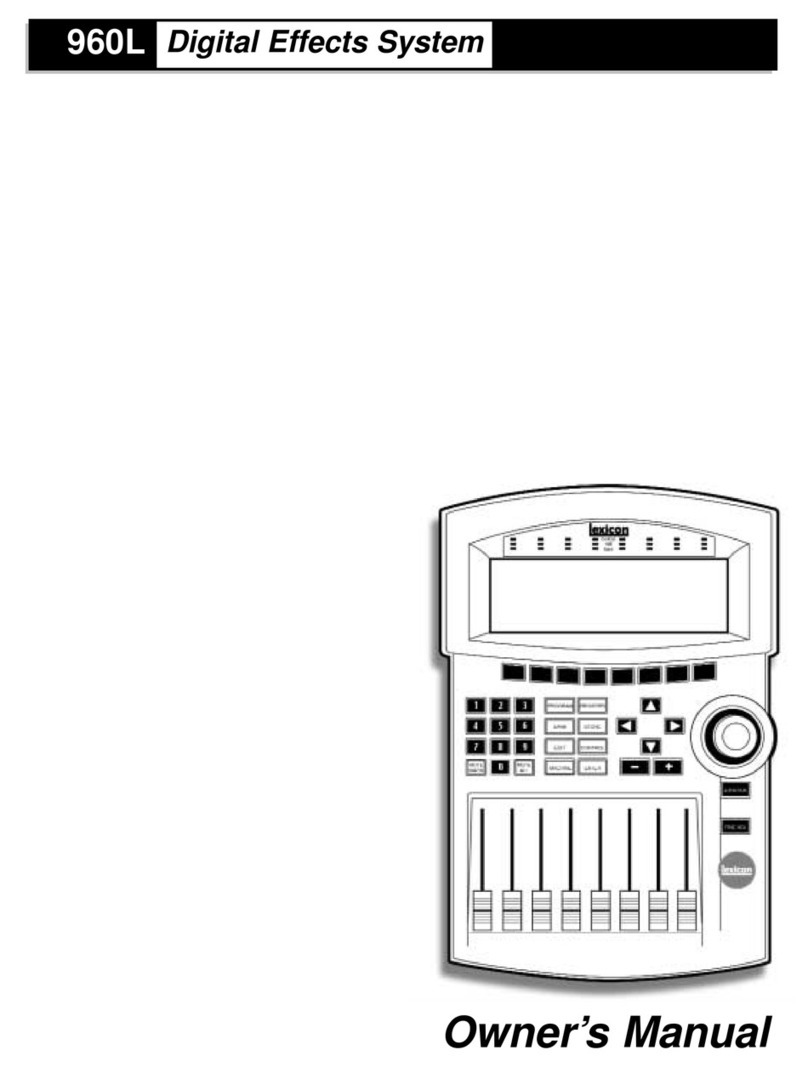 Lexicon 960L - REV 1 User manual