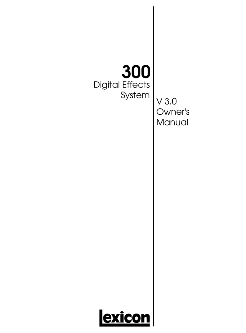 Lexicon 300 V3.0 -  GUIDE REV 1 owner's manual