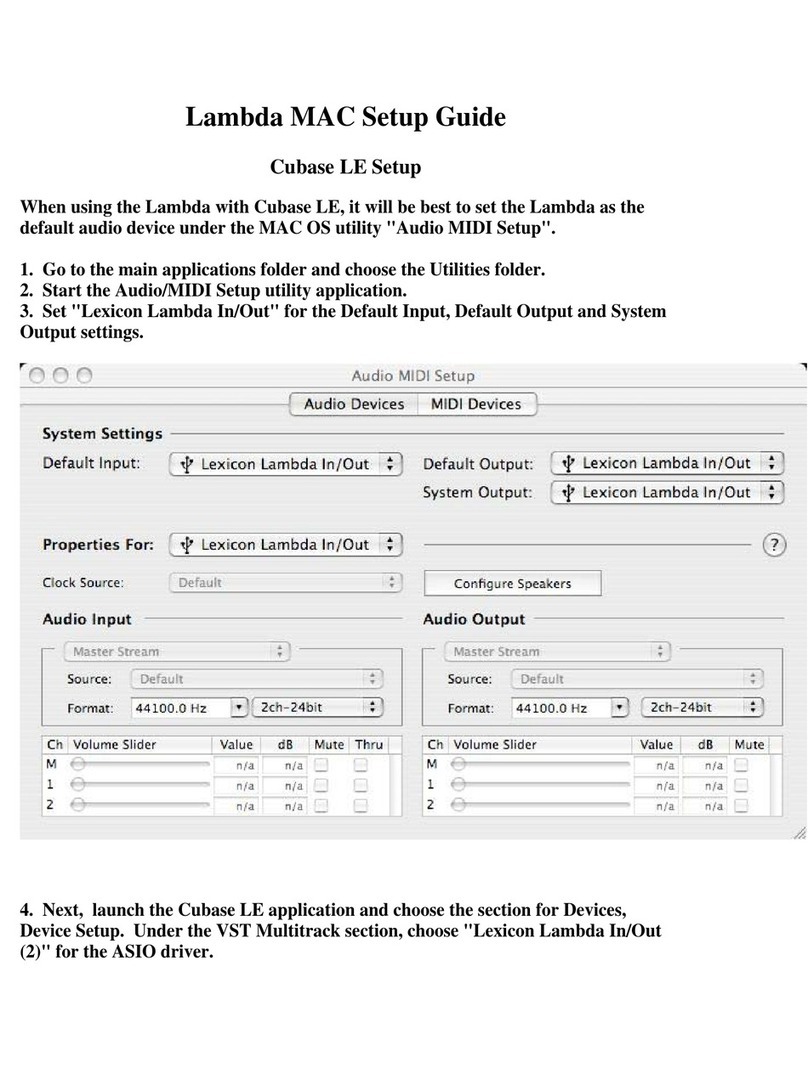 Lexicon Lambda User manual