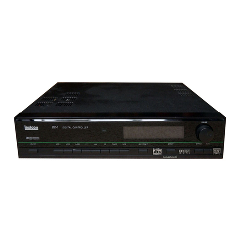 Lexicon DC-1 Installation and operating instructions