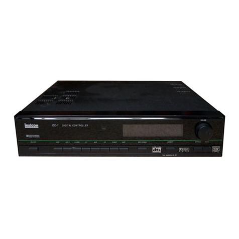 Lexicon DC-1 V3 -  GUIDE User manual
