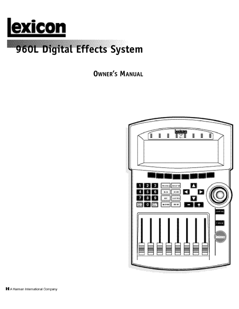 Lexicon 960L owner's manual