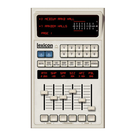 Lexicon 480L - UPDATE V3.0 User manual
