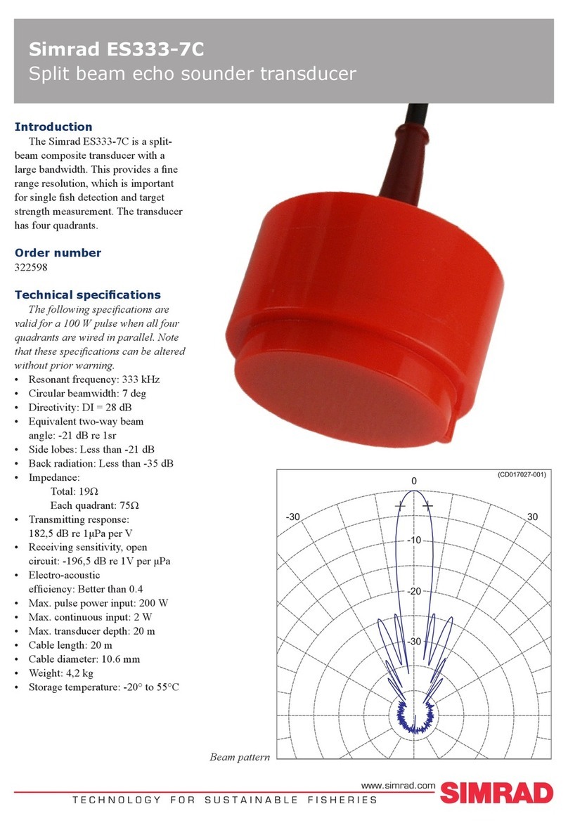 Simrad ES333-7C -  REV A datasheet