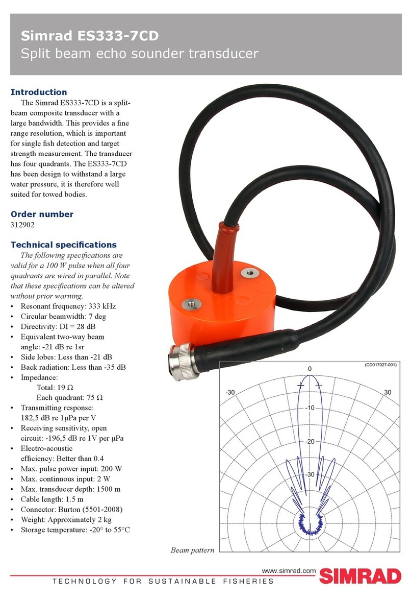 Simrad ES333-7CD -  REV A datasheet