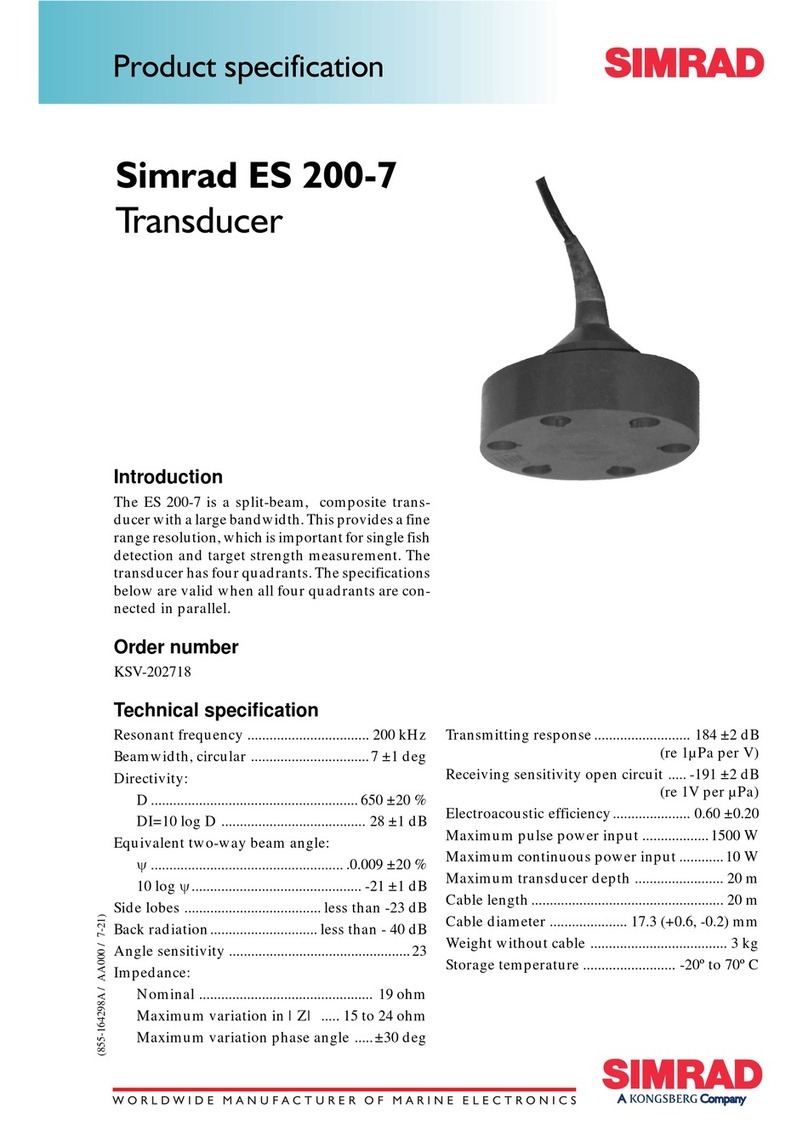 Simrad ES200-7 - datasheet