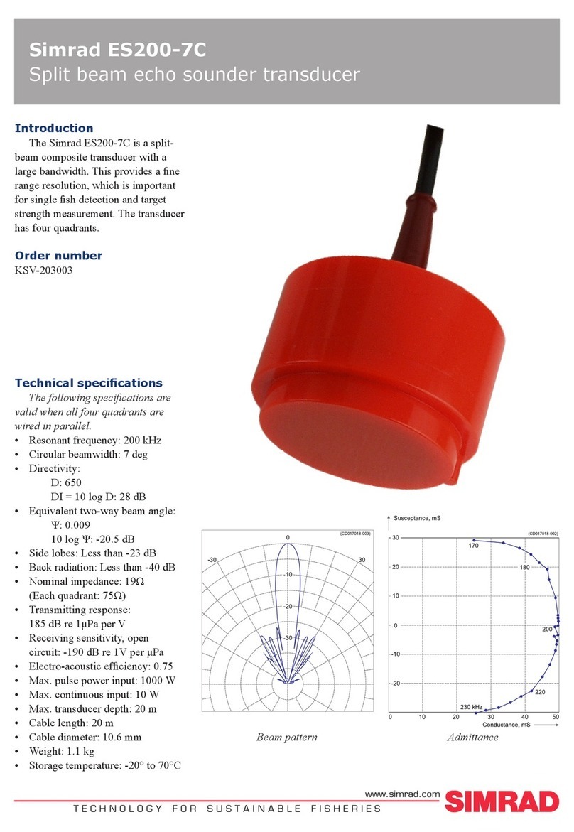 Simrad ES200-7C - REV E User manual Simrad ES200-7C - REV E User manual