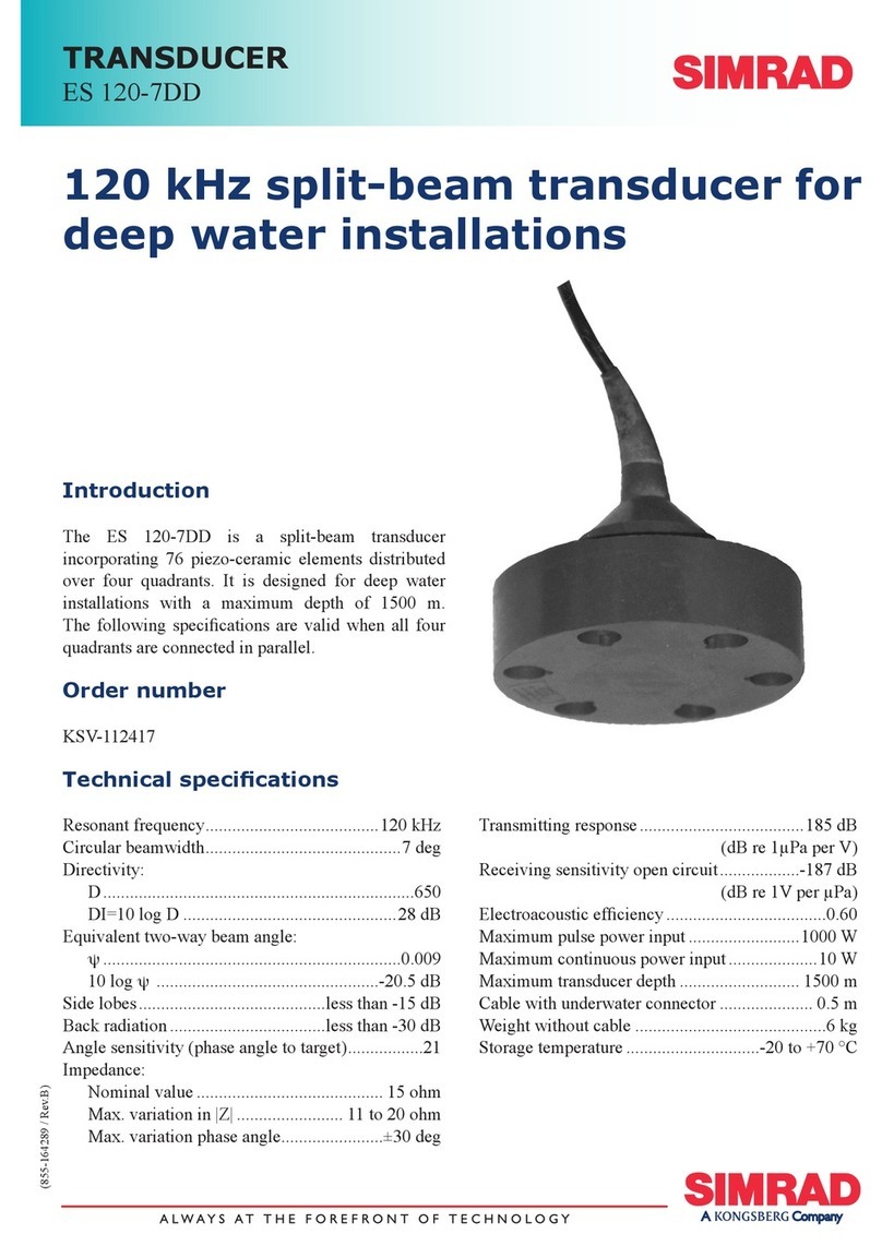Simrad ES120-7DD - REV B User manual Simrad ES120-7DD - REV B User manual