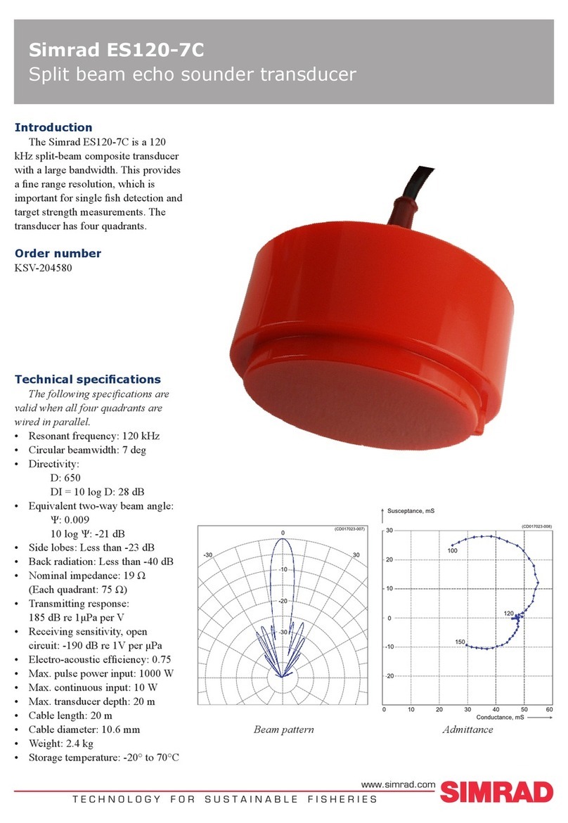 Simrad ES120-7C - REV D User manual Simrad ES120-7C - REV D User manual