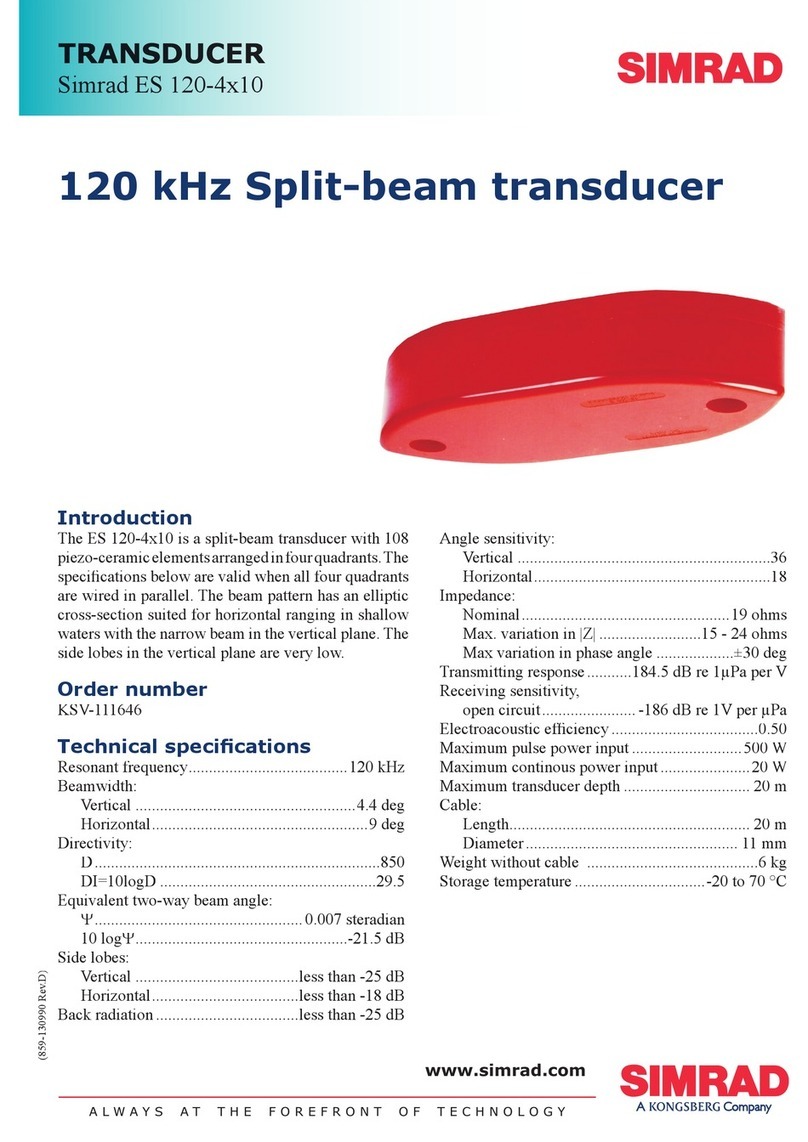 Simrad ES120-4X10 -  REV D datasheet