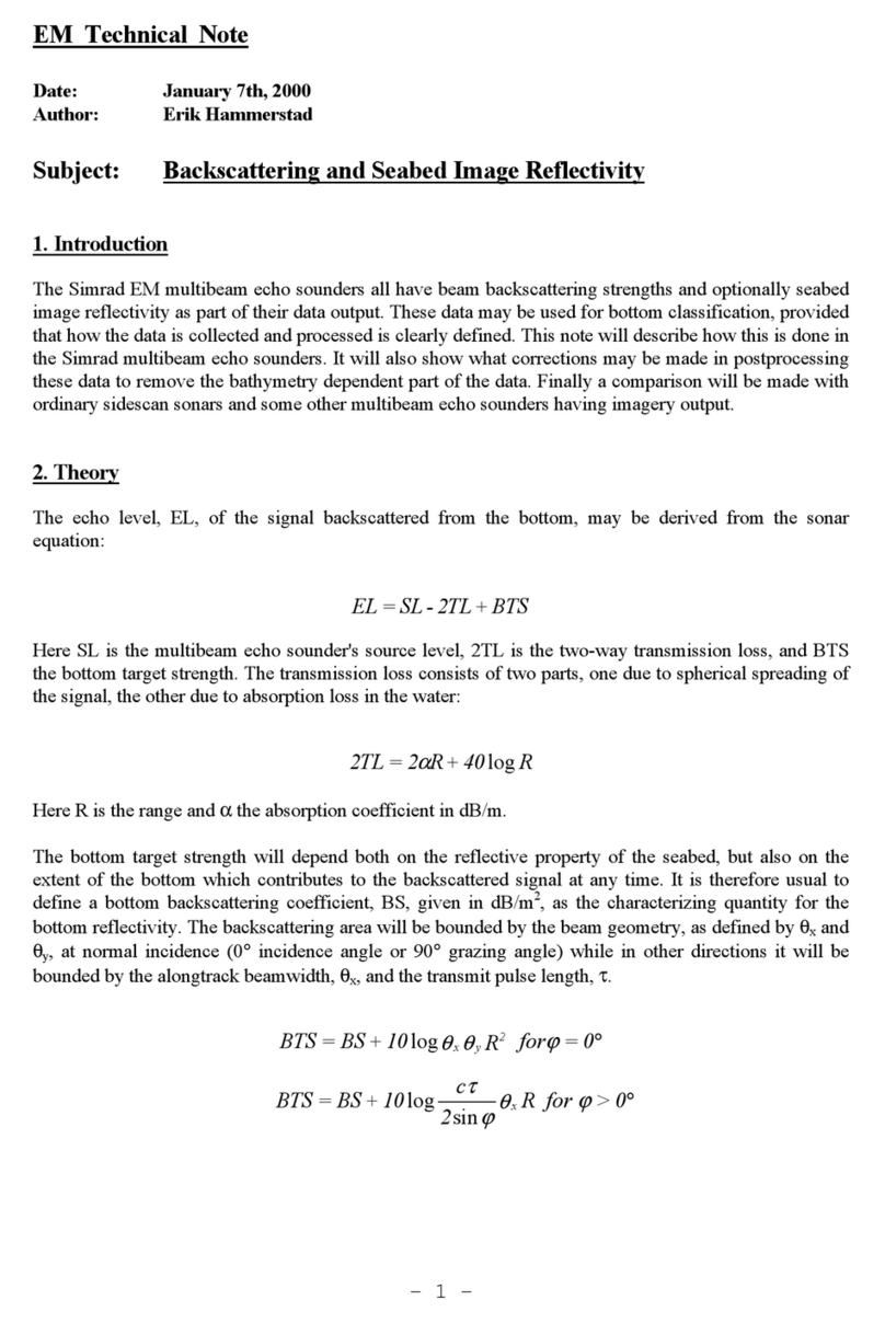 Simrad EM - TECHNICAL NOTE 2000 manual