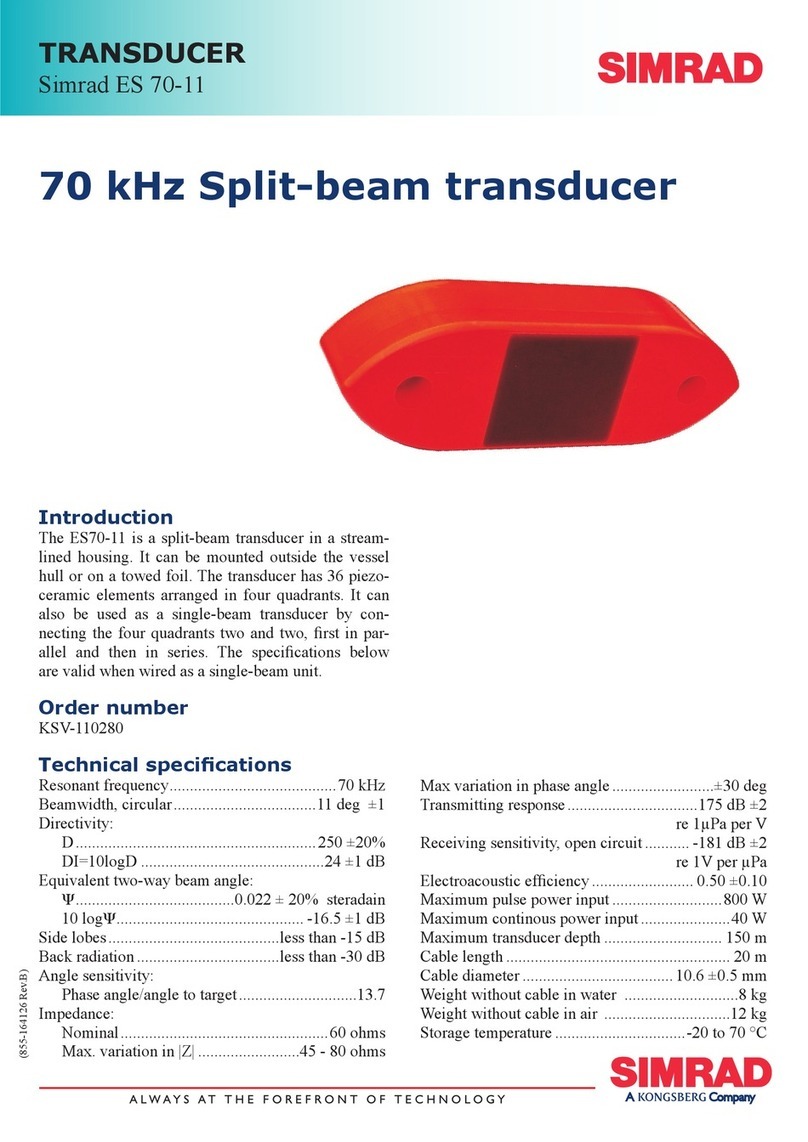 Simrad ES70-11 -  REV B User manual