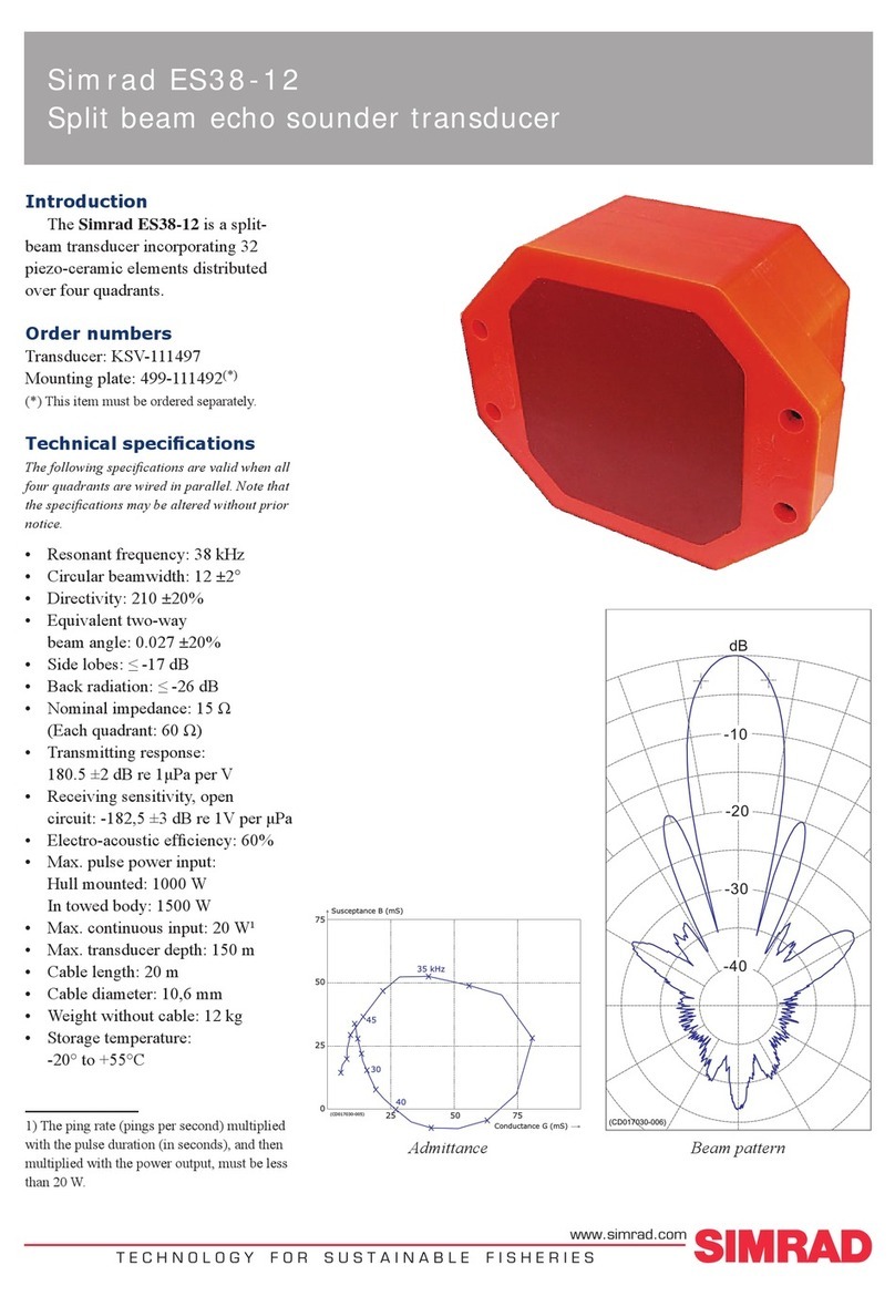 Simrad ES38-12 - REV C User manual Simrad ES38-12 - REV C User manual