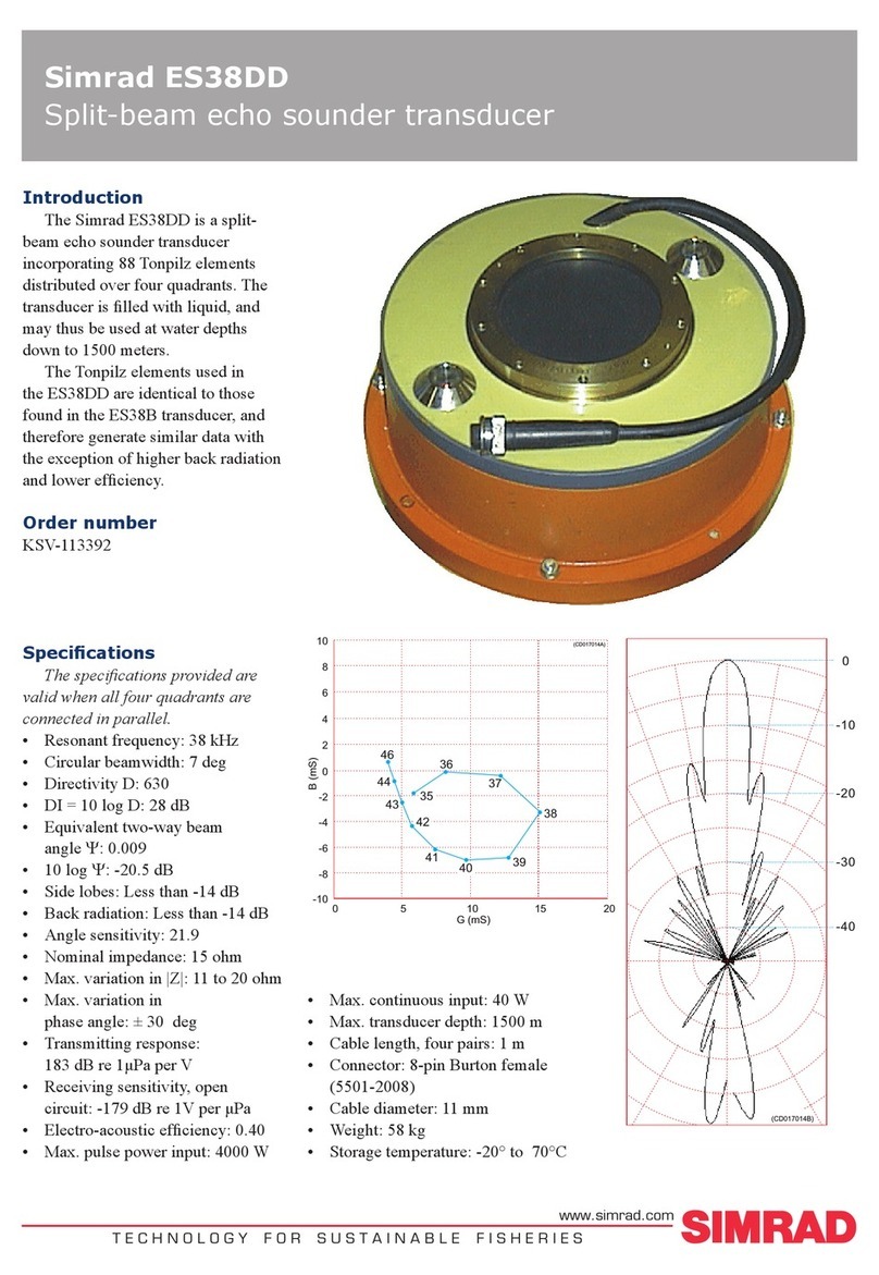Simrad ES38DD -  REV E datasheet