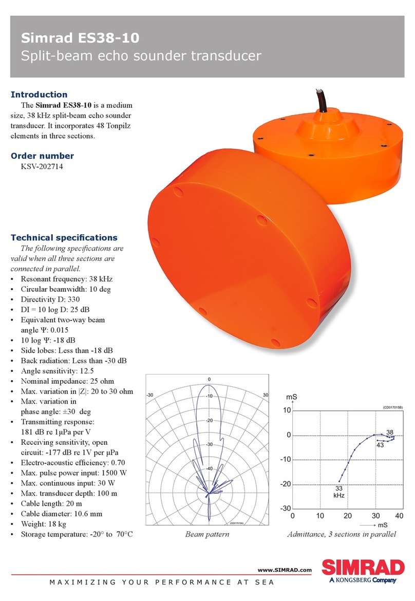 Simrad ES38-10 -  REV B datasheet