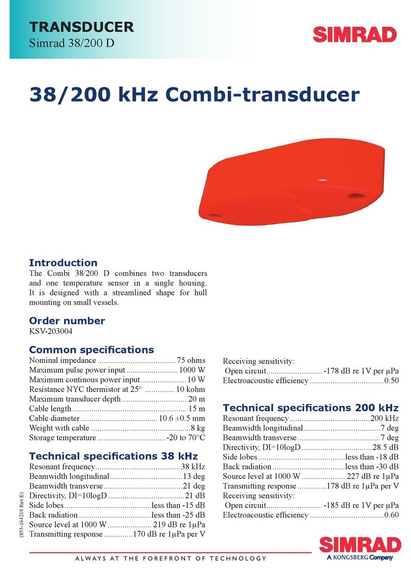 Simrad 38-200 COMBI C - REV D User manual Simrad 38-200 COMBI C - REV D User manual