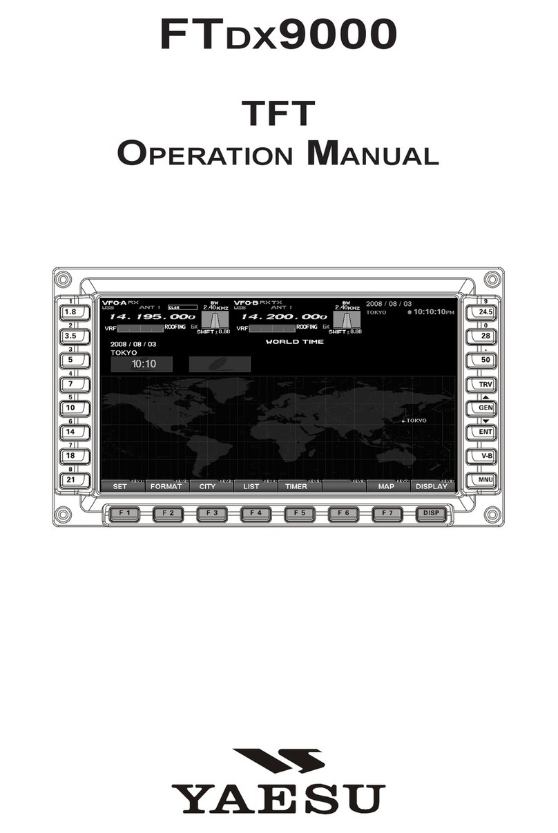 Yaesu FT DX 9000 TFT User manual