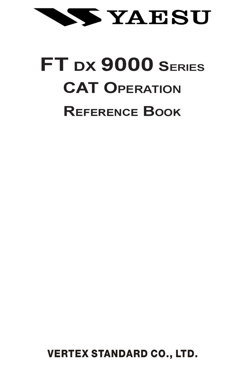 Yaesu FT DX 9000 - CAT OPERATION REFERENCE BOOK Service manual