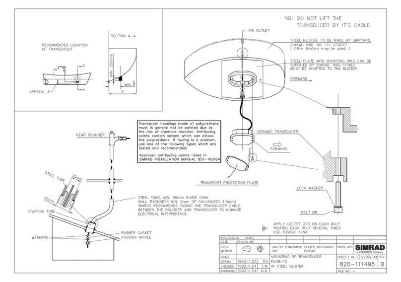 Simrad ES38-12 -  REV C User manual