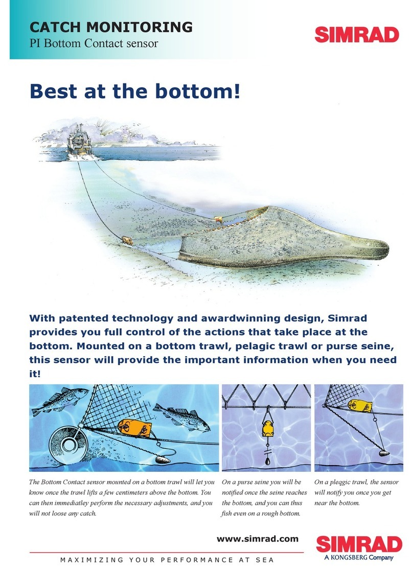 Simrad PI BOTTOM CONTACT - DATASHEET REV A User manual