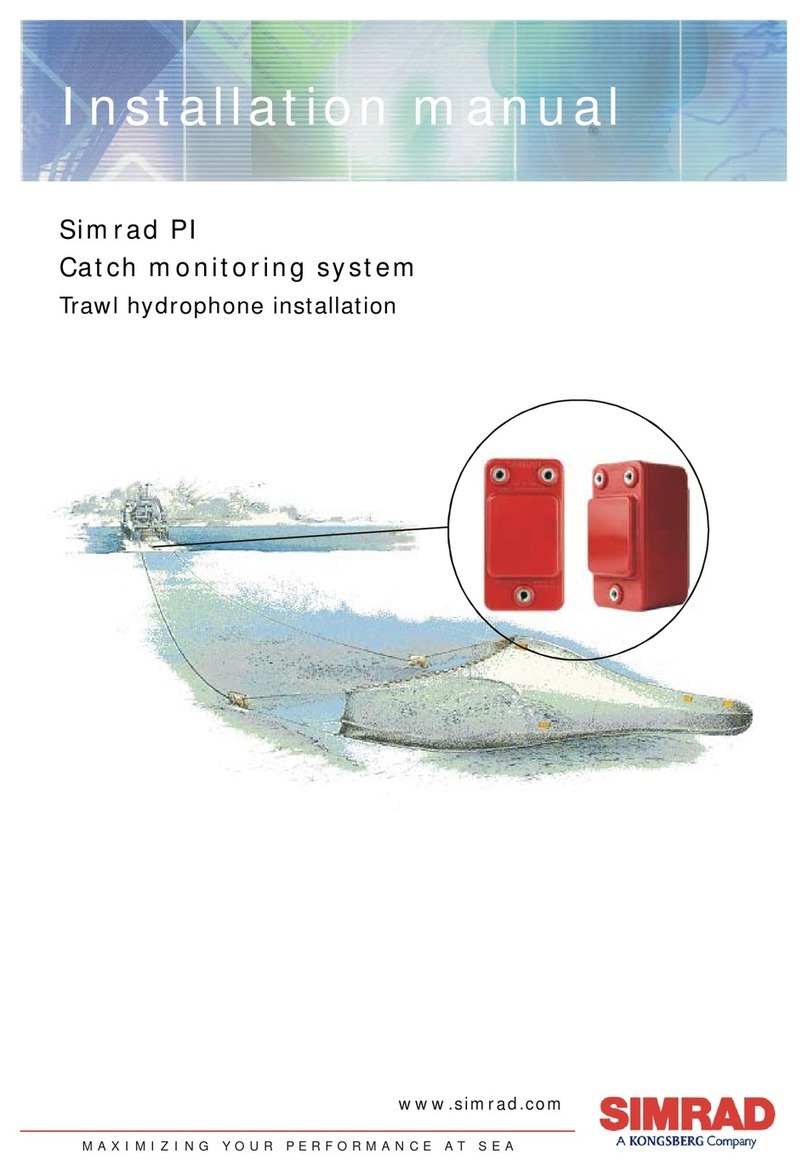 Simrad PI TRAWL HYDROPHONE - INSTALLATION REV B User manual