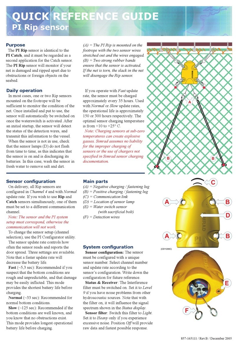 Simrad PI RIP - QUICK REFERENCE GUIDE REV B User manual
