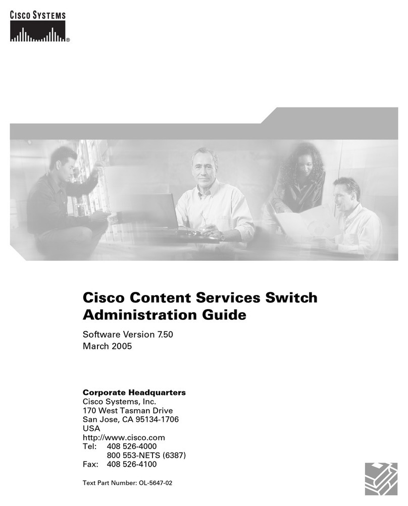 Cisco 11503 - CSS Content Services Switch Instruction Manual