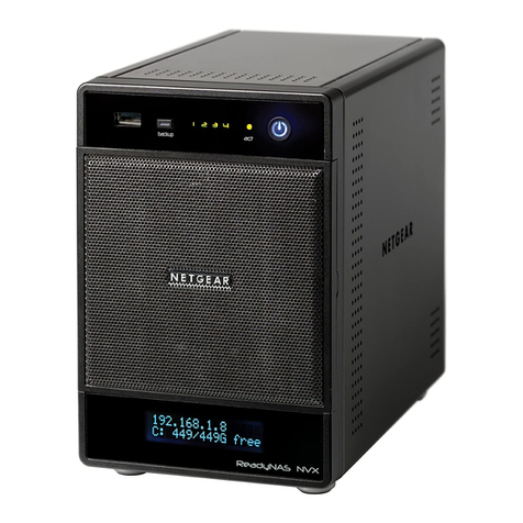 NETGEAR RNDX400E - ReadyNAS NVX Pioneer Edition NAS... User manual