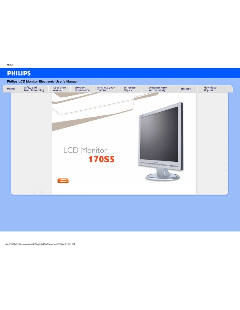Philips 170S5FS User manual