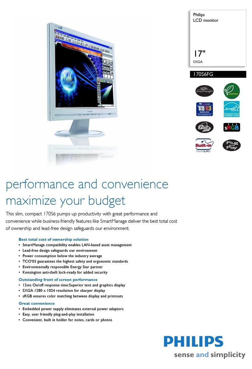 Philips 170S6FG User manual