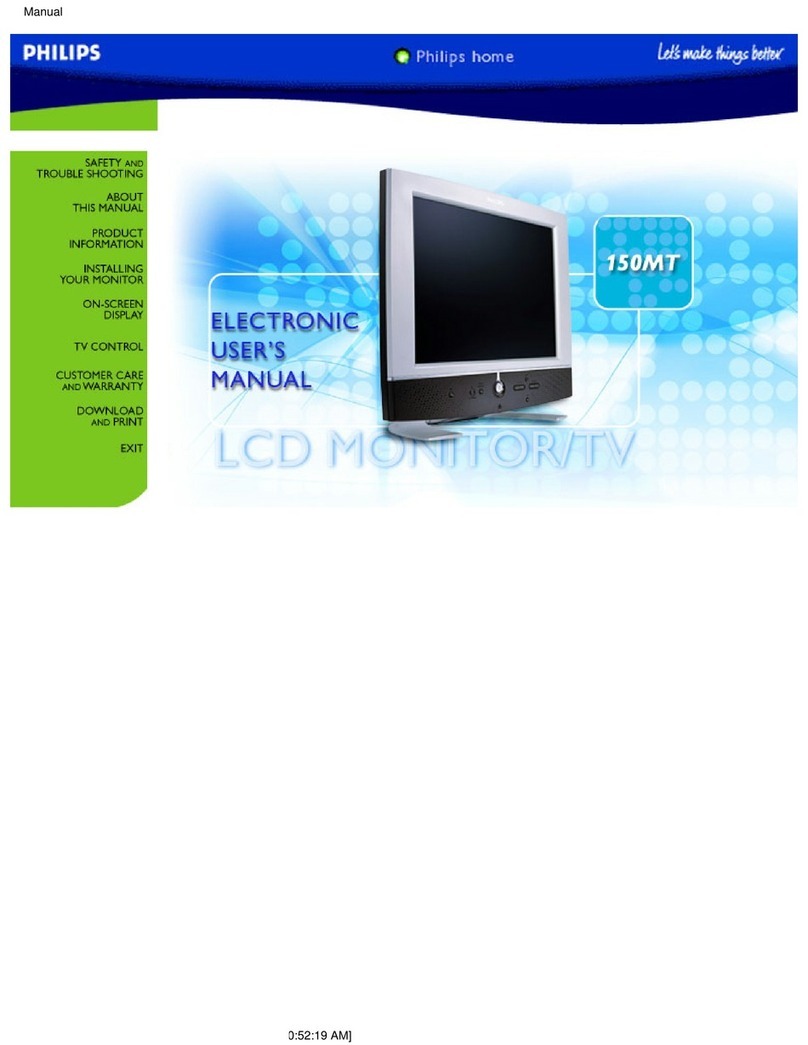 Philips 150MT10P User manual