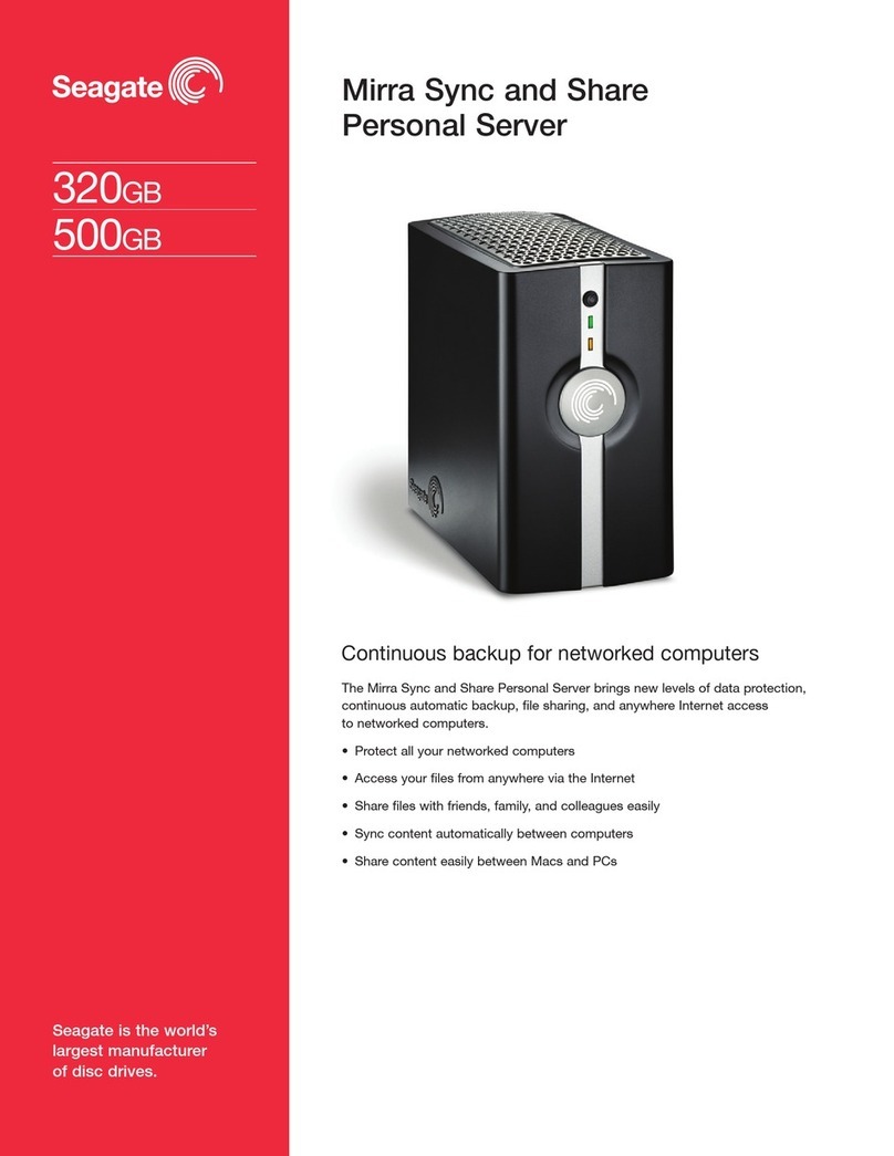 Seagate Mirra Specifications