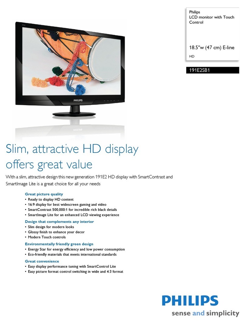 Philips 191E2SB1 User manual