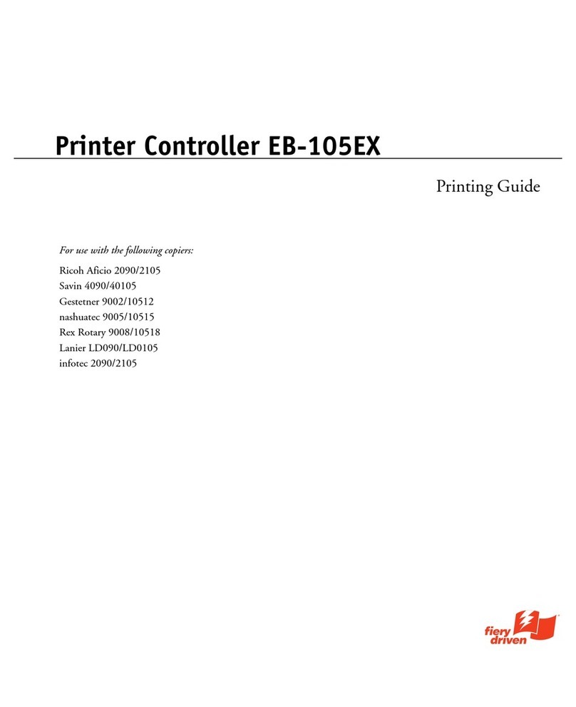 Ricoh 411402 - EFI Fiery EB-105EX Controller printing guide
