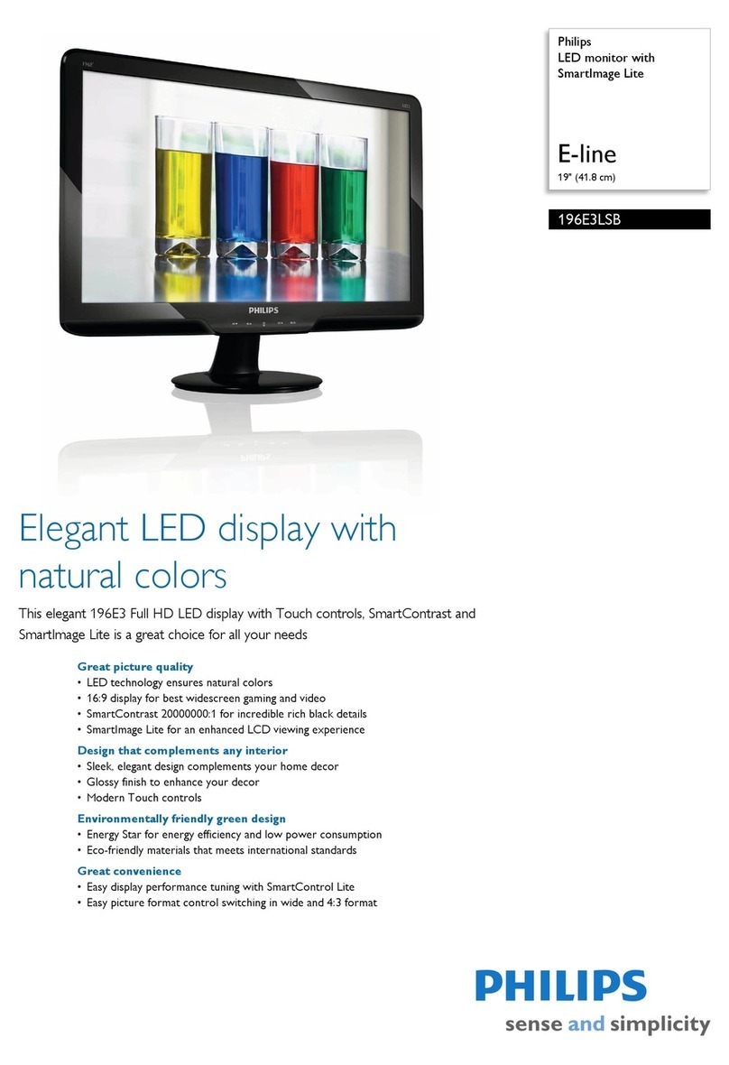 Philips 196E3LSB User manual