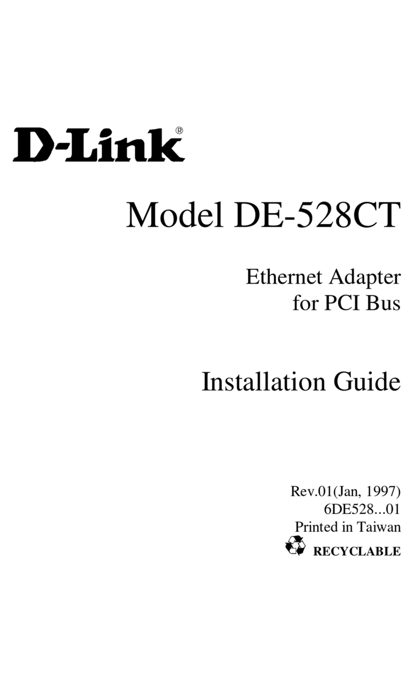 D-Link DE-528CT User manual D-Link DE-528CT User manual