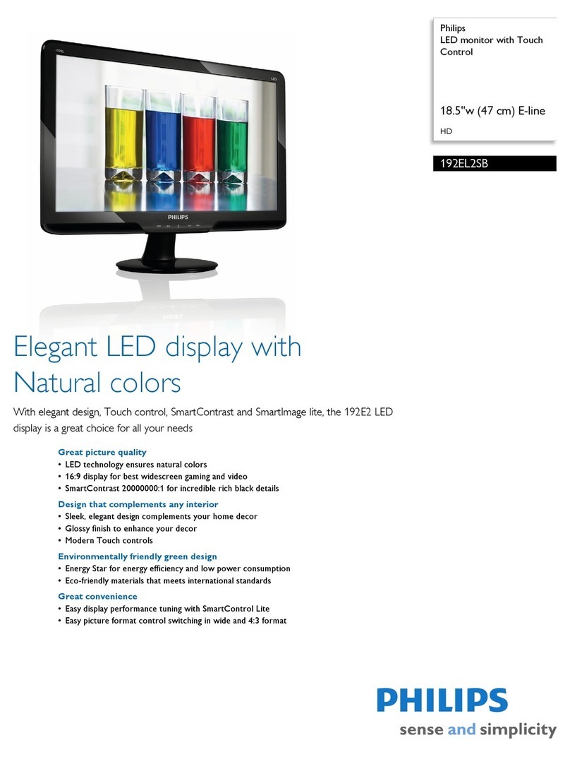 Philips 192EL2SB User manual