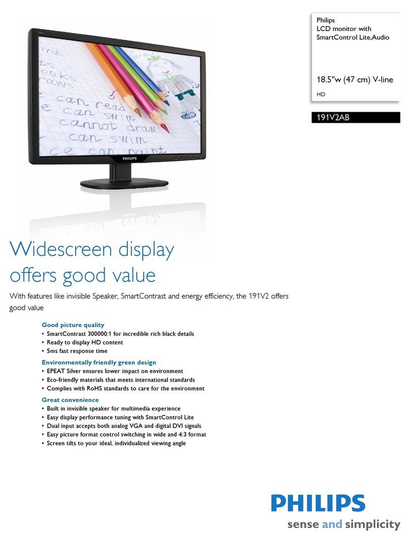 Philips 191V2AB User manual