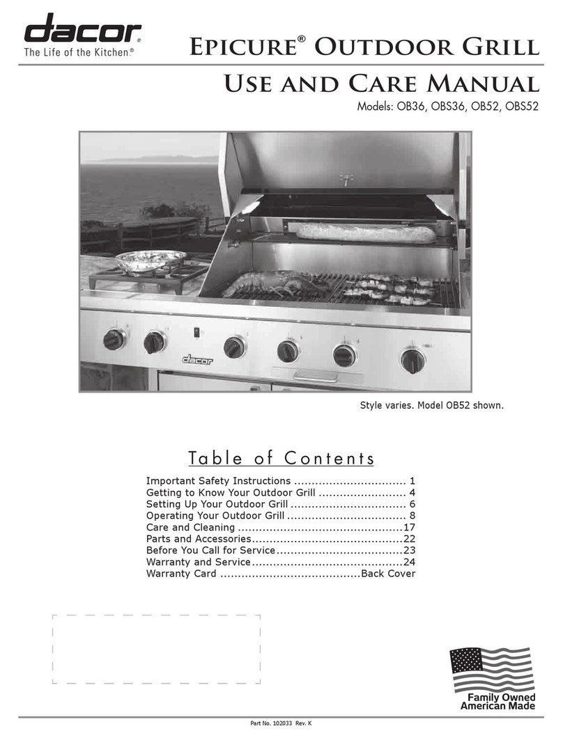 Dacor Epicure OB36 User manual