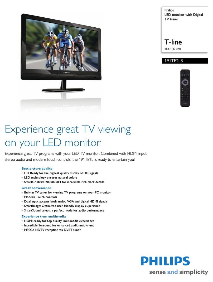 Philips 191TE2LB User manual