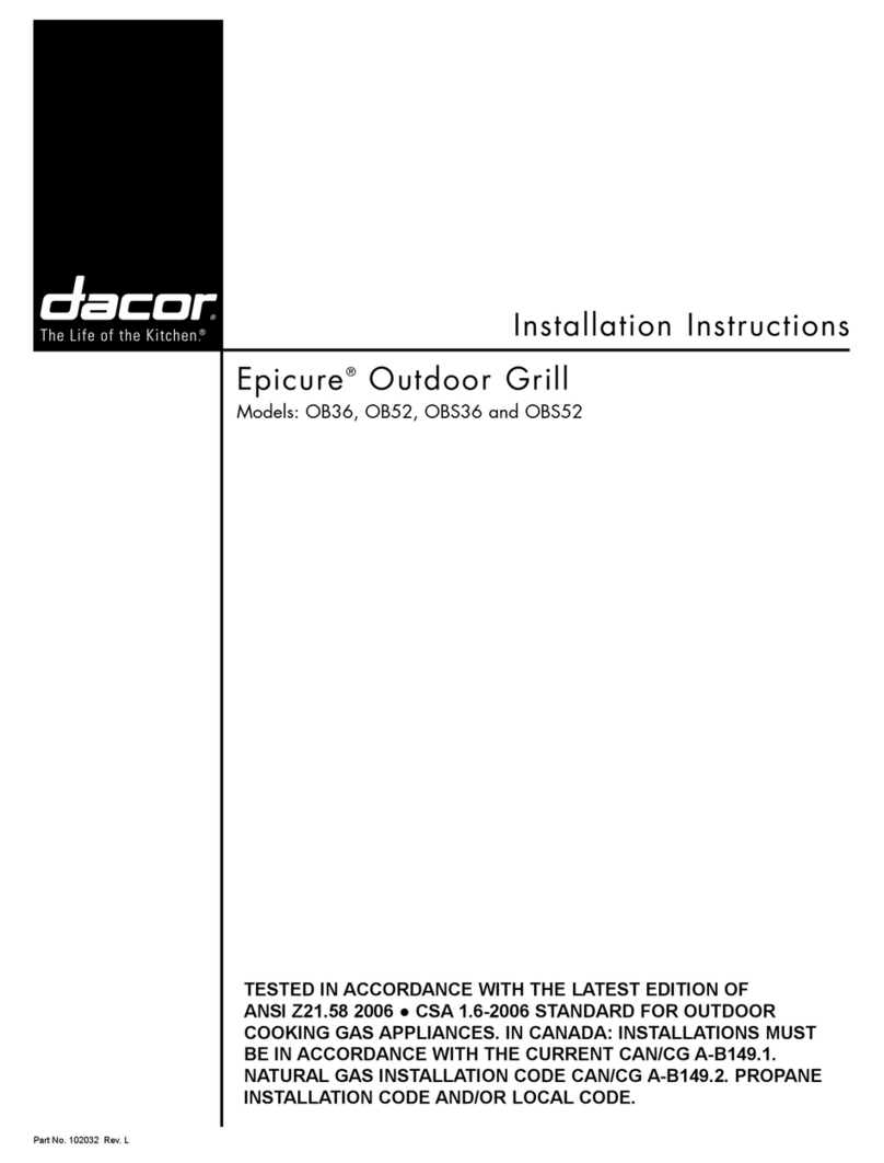 Dacor Epicure OB36 User manual